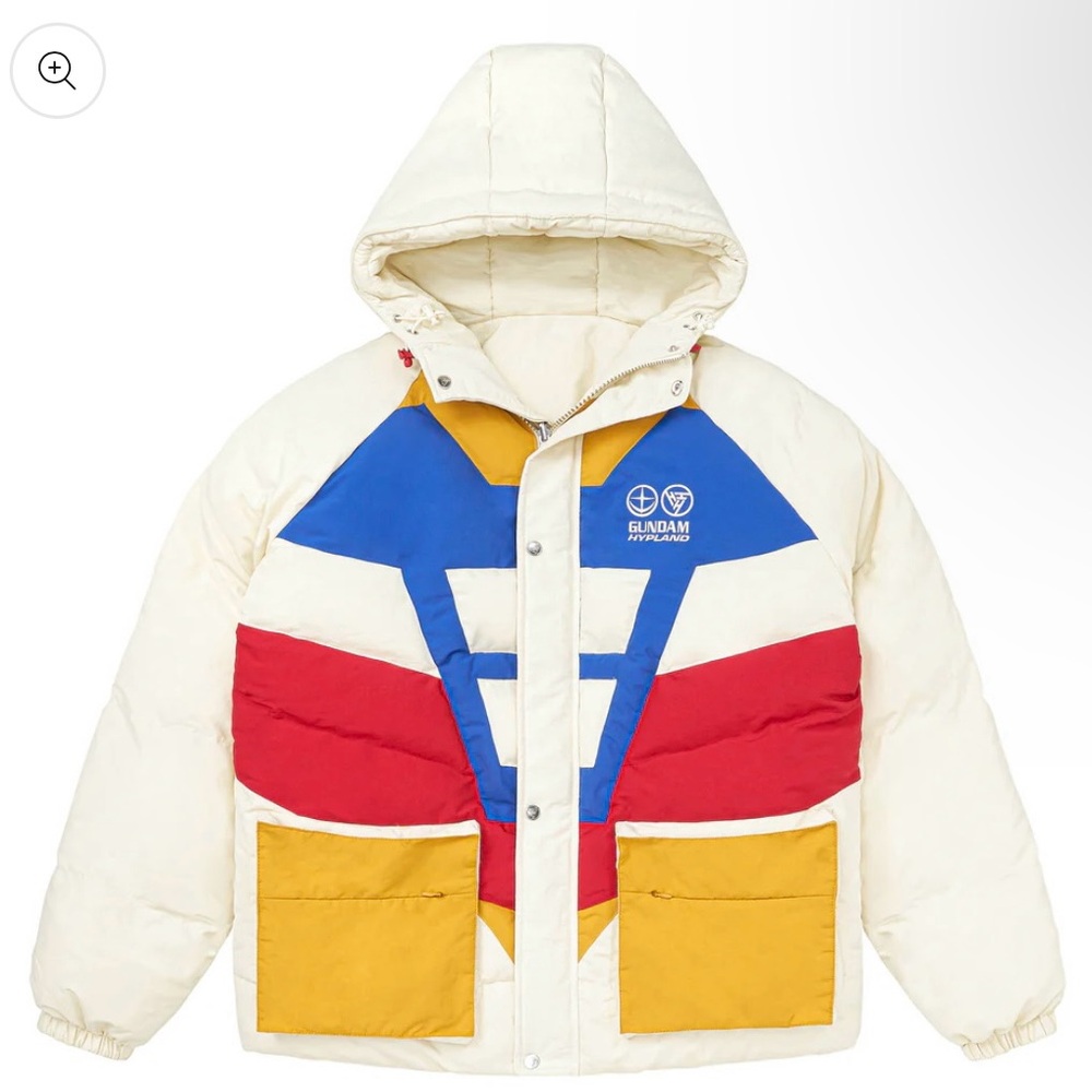 Reversible Gundam puffer jacket (hypland)